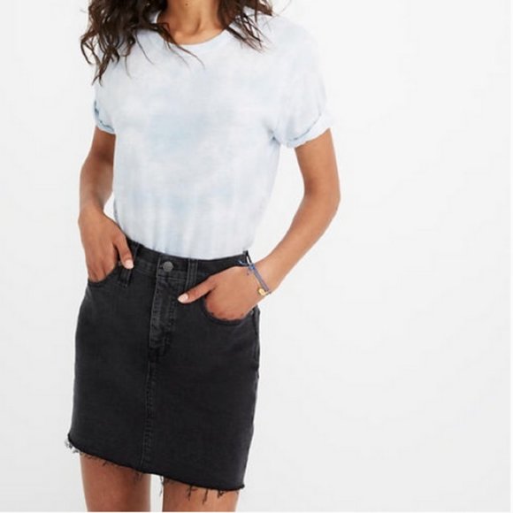 MADEWELL | Stretch Denim Mini Skirt, Ashcraft Wash - Picture 1 of 5